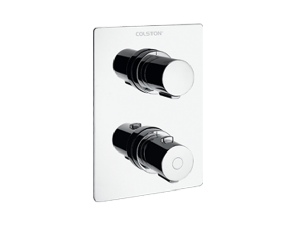 single lever concealed thermostatic diverter with 3 outlets - New York Bathtub Spout With Wall Flange