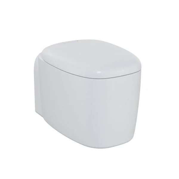 Plural Rim-Ex Wall Hung WCWith Bidet Function, 55 cm, Matte White