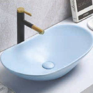Above Counter Basin - Dish (Matte Blue)