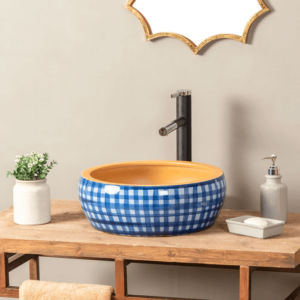 Blue Mirage Porcelain Counter Top Basin 1 - Home