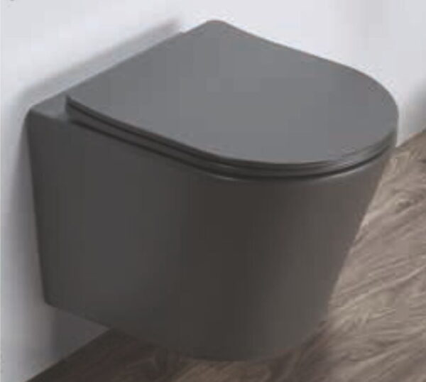 Wall Hung Toilet - Alpha (Dark Grey)
