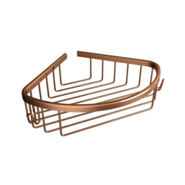 ACCESSORIES Single Corner Basket Rose Gold - Colston Accessories - Corner Basket