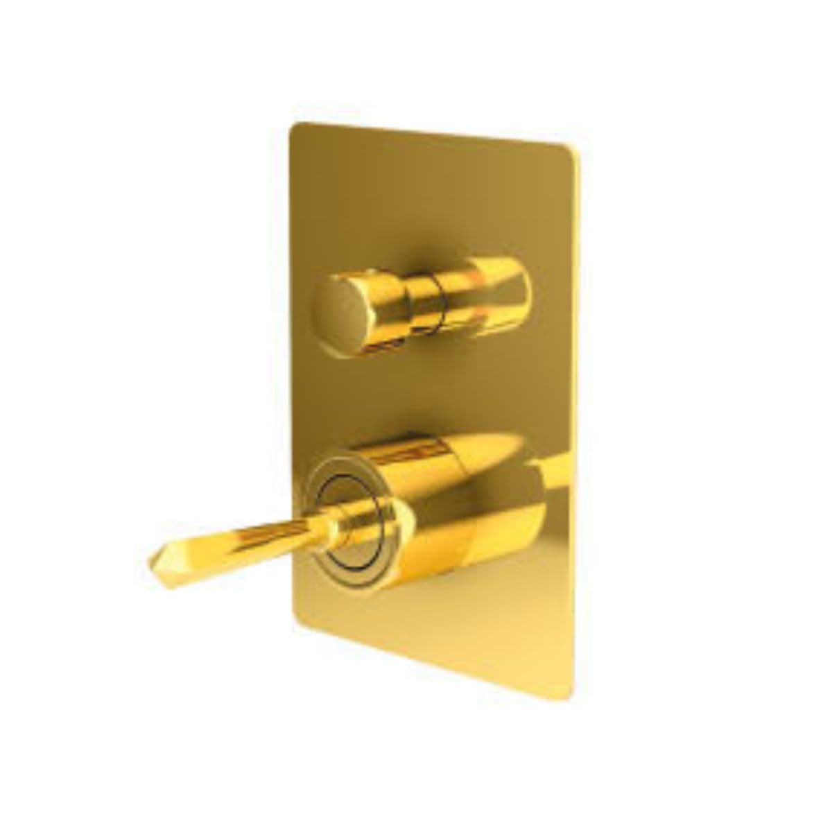 AURA GOLD Concealed Diverter 3 Outlets with Trim Handle - Colston - Aura GOLD - Concealed Diverter (3 Outlets) with Trim & Handle