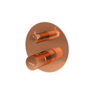 HUBLET ROSE GOLD Single Lever Concealed Diverter 3 Outlets with Trim Handle Installation Box - Home