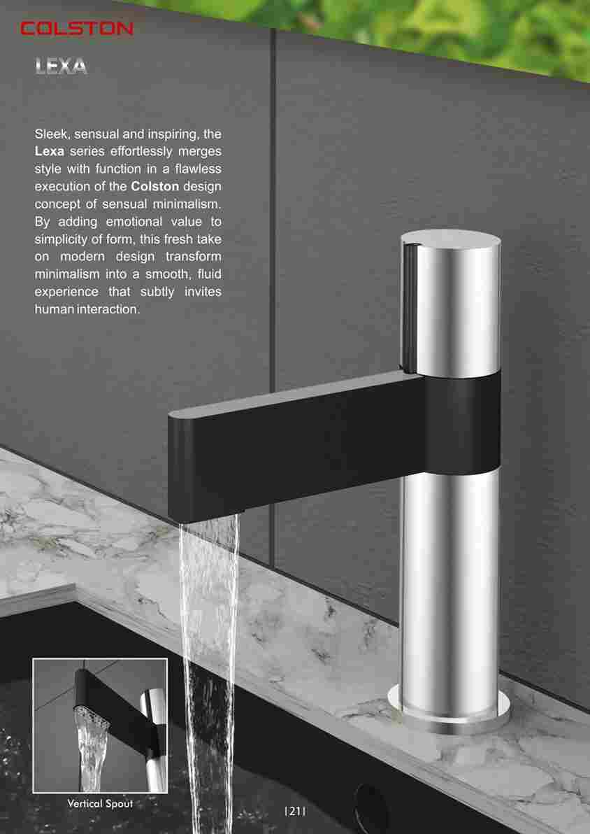- Colston - Lexa - Single Lever Wall Mixer with Flip (Optional Hand Shower Provision)