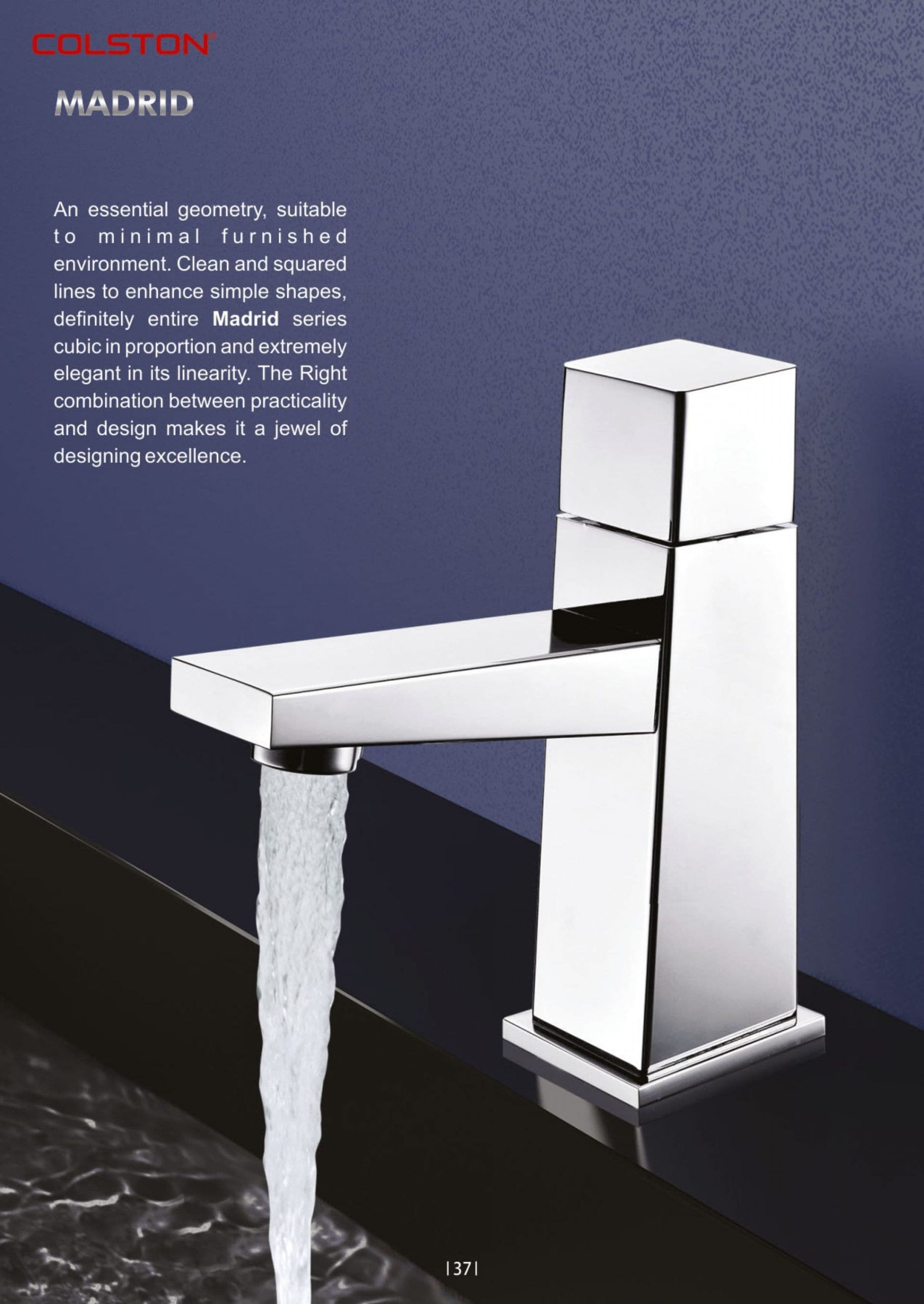Madrid scaled - Colston - Madrid - Wall Mounted Concealed Basin Mixer with Spout