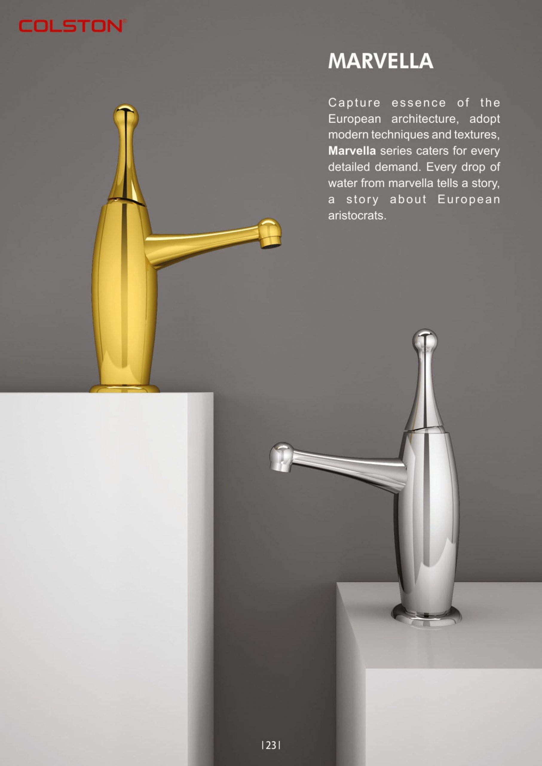 Marvella scaled - Colston - Marvella - Wall Mounted Concealed Basin Mixer with Spout