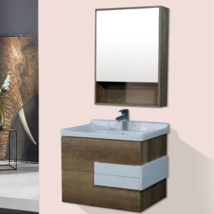 Mozio Italian Kather with Mirror Cabinet - Home