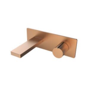 OLIVE ROSE GOLD Wall Mounted Concealed Basin Mixer with Spout - Home