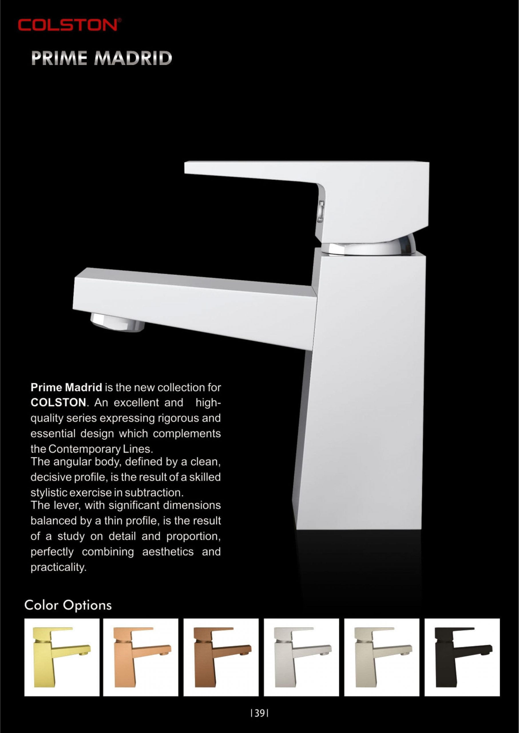 Prime Madrid scaled - Colston - Prime Madrid - Wall Mounted Concealed Basin Mixer with Spout