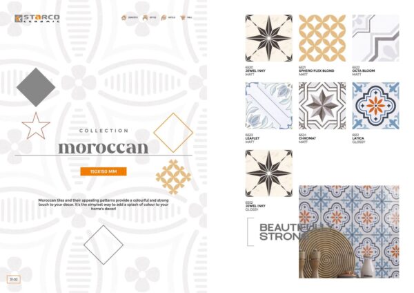 STARCO Collection Moroccan 5 - Ceramic Collection - Moroccan