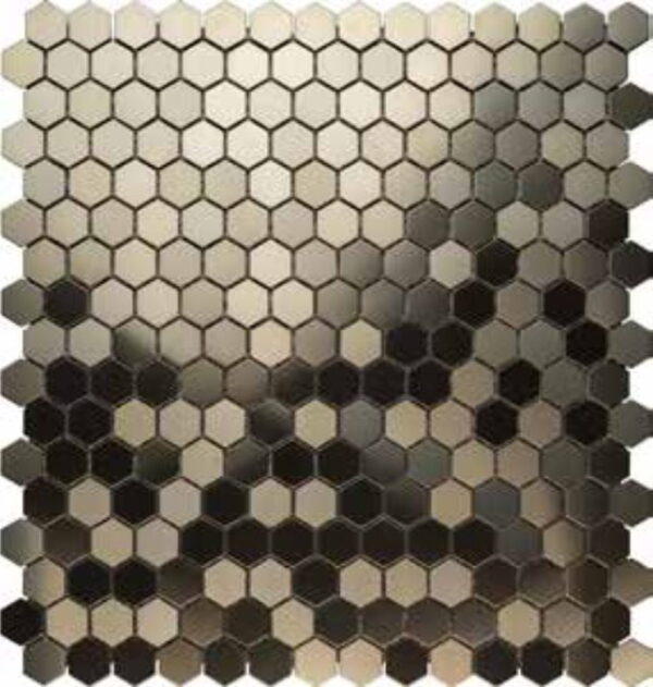 Steel Mosaics H6 - Steel Mosaic Tiles - H6
