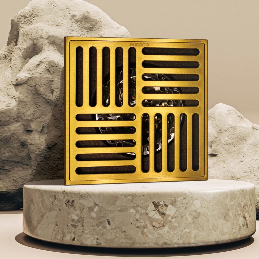 Designer Brass Floor Drainer EQFD01 Buy Online on Lifetime Bath