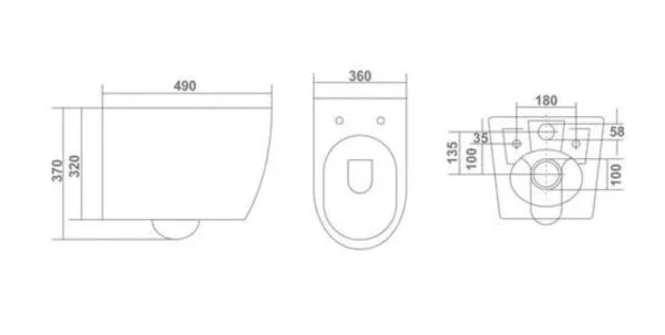 Premium Water Closet EQWH018 1 - Premium Water Closet - EQWH018