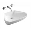 PowerClip Rectangle 1 - Zara - White/Ivory Countertop Washbasin