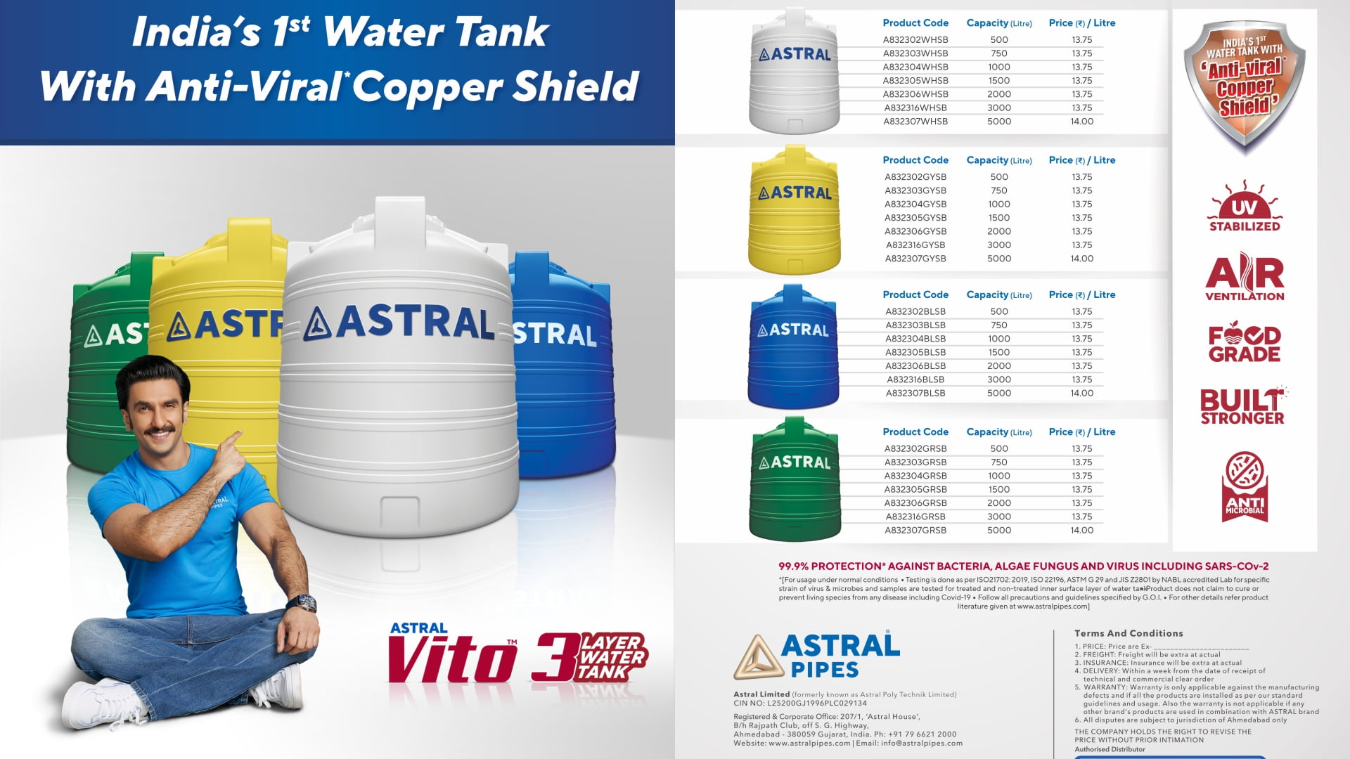 Astral Tanks - Designer Floor Drainer Catalogue