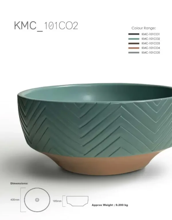 101 - Ceramic Countertop Washbasin - KMC-101C02