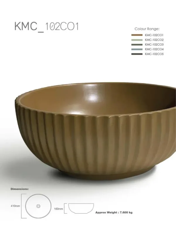102 - Ceramic Countertop Washbasin - KMC-102C02