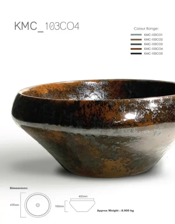 103 1 - Ceramic Countertop Washbasin - KMC-103C04