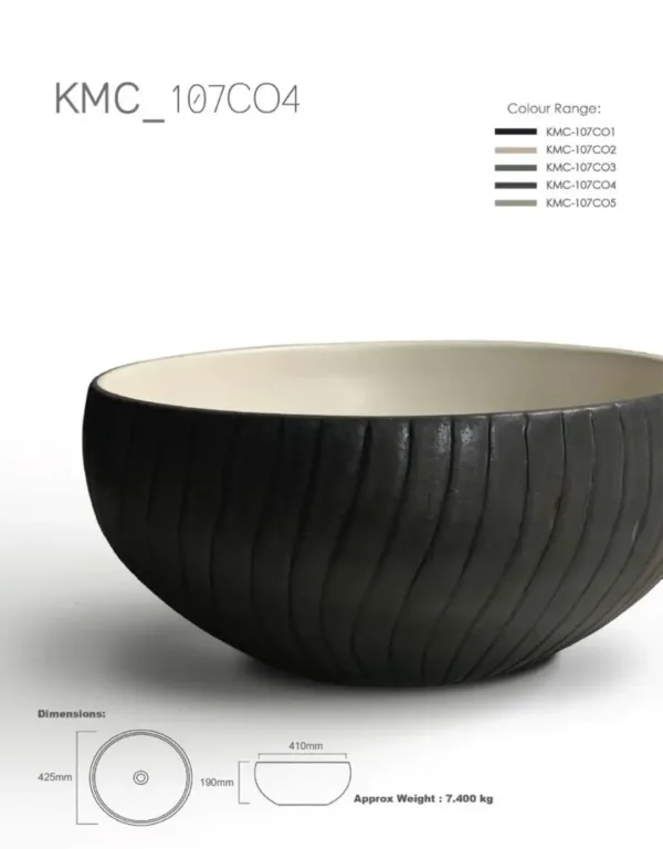 107 - Ceramic Countertop Washbasin - KMC-107C01