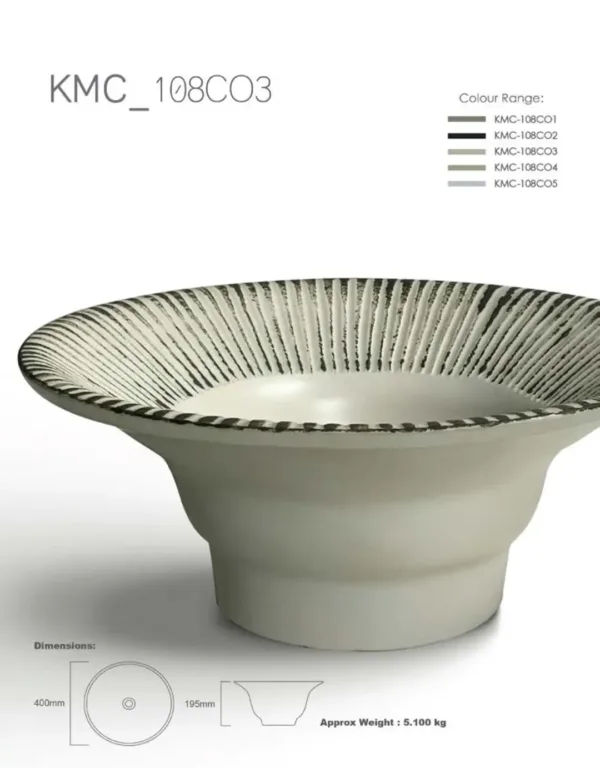 108 - Ceramic Countertop Washbasin - KMC-108C03