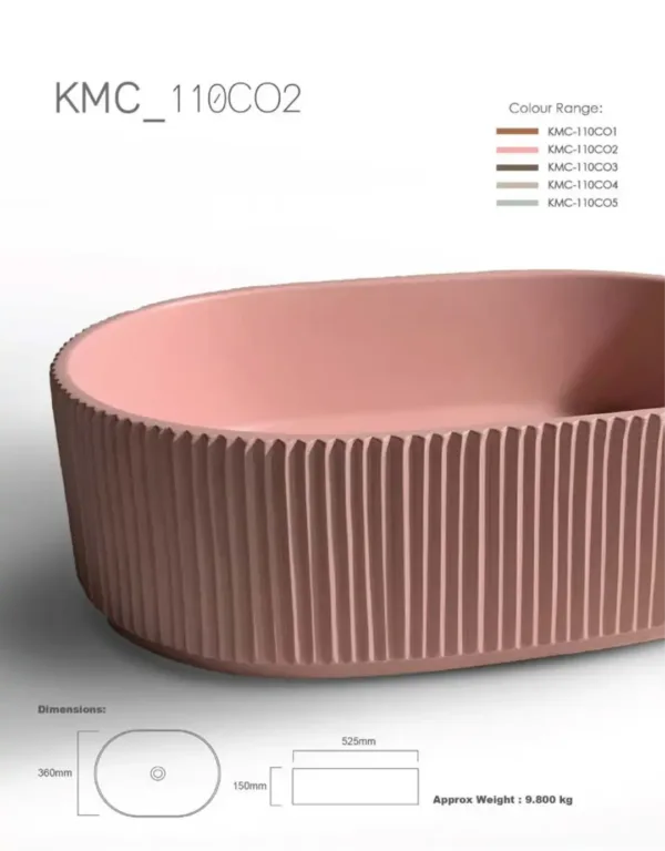 110 - Ceramic Countertop Washbasin - KMC-110C03