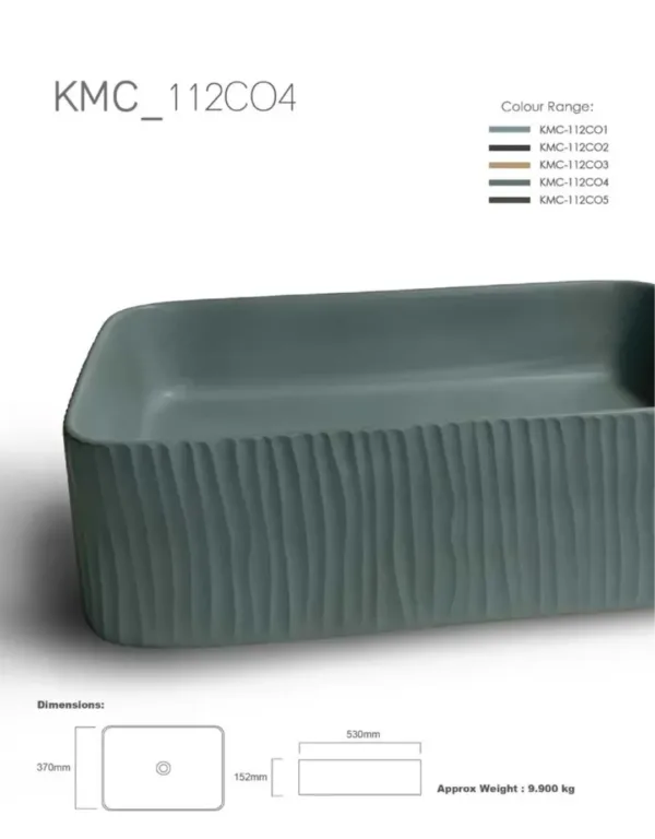 112 - Ceramic Countertop Washbasin - KMC-112C05