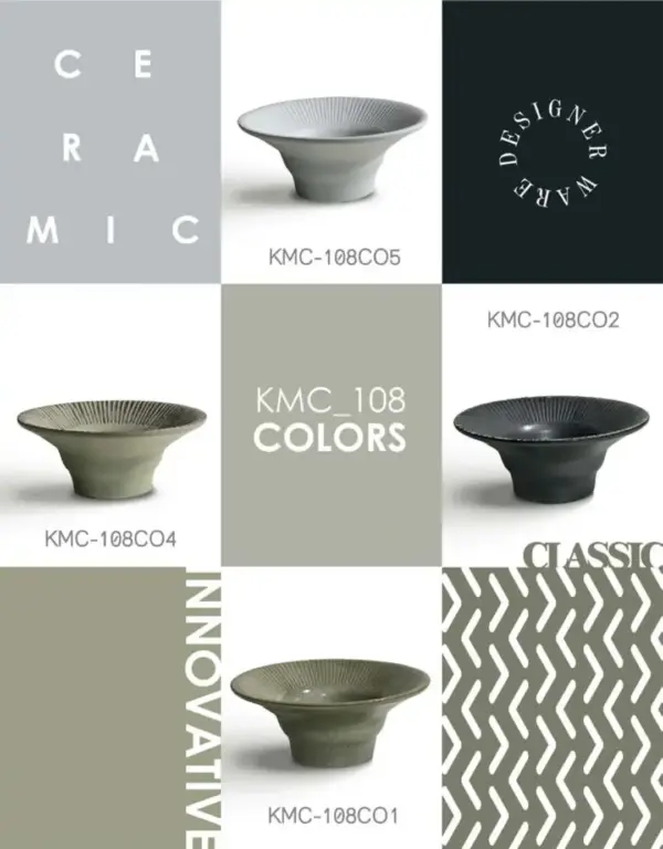 108 1 - Ceramic Countertop Washbasin - KMC-108C02
