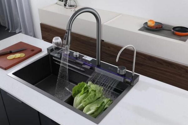 Digital Workstation Kitchen Sink with RO Tap1 - Digital Workstation Kitchen Sink with RO Tap
