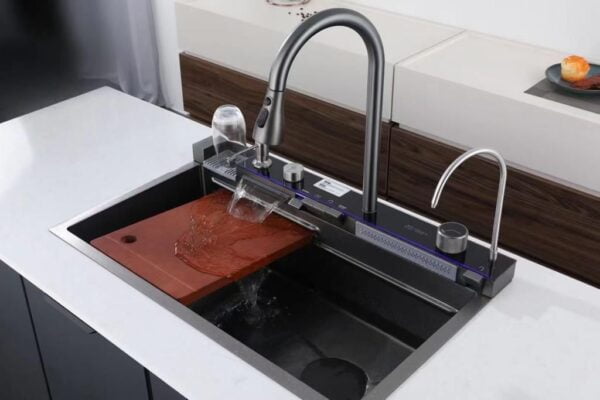 Digital Workstation Kitchen Sink with RO Tap4 - Digital Workstation Kitchen Sink with RO Tap