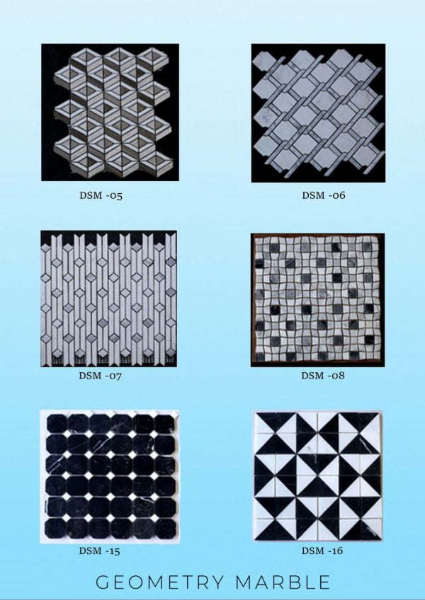MOS compressed page 0016 - MUNIQ - Mosaic Tiles - Geometric Marble Series
