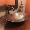 img42 - Table Top Metal Basin - Antique Large