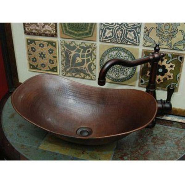 img46 - Table Top Metal Basin - Antique Large 2