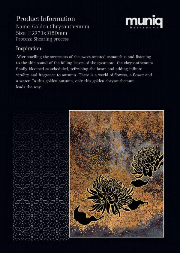 Muniq Mosaic min compressed 1 page 0006 scaled - MUNIQ - Mosaics - Golden Chrysanthemum