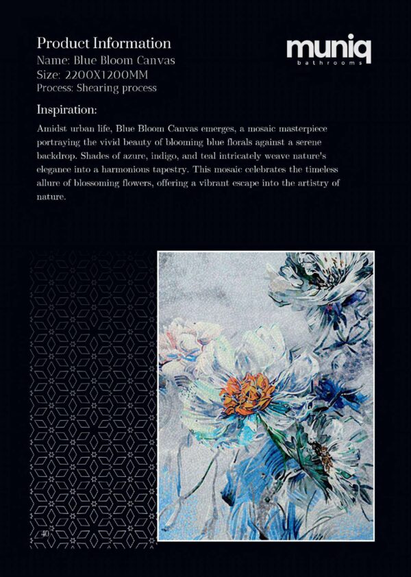 Muniq Mosaic min compressed 1 page 0042 scaled - MUNIQ - Mosaics - Blue Bloom Canvas