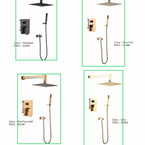 Ceiling Mount Shower with Diverter Set
