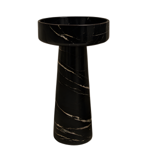 Muniq - Freestanding Basin - Black Marquina