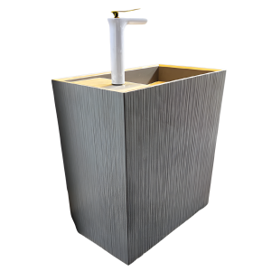 Muniq - Freestanding Basin - Italiano grey lenza (recta)