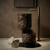 2 - Muniq Freestanding Rosso Levanto Marble Basin | Italian Stone Vessel Sink | Designer Luxury Bathroom Washbasin