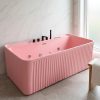 Shop premium pink acrylic freestanding jacuzzi bathtub