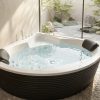 ca0519f4 4874 4dea bcd2 41c5bf724c81 - Luxury Corner Acrylic Jacuzzi Bathtub with Hydro Massage Jets | Premium 2-Person Whirlpool Spa Tub