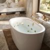 cc903280 1fbd 4748 a519 1a8d0c48c866 - Luxury Oval Acrylic Jacuzzi Bathtub with Gold Finish Fittings | Freestanding Whirlpool Spa Tub